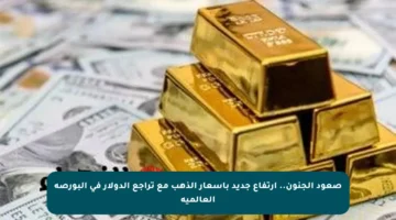 صعود الجنون.. ارتفاع جديد بأسعار الذهب مع تراجع الدولار في البورصة العالمية